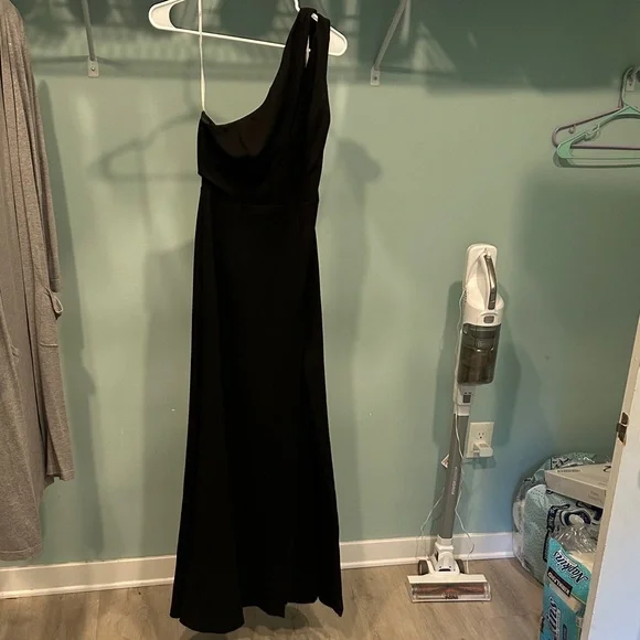 Lulus Elegant Black One-Shoulder Dress
